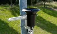 Meratch rain sensor mounted on a pole