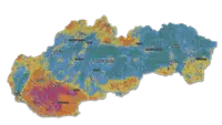 Flash-drought risk map of Slovakia